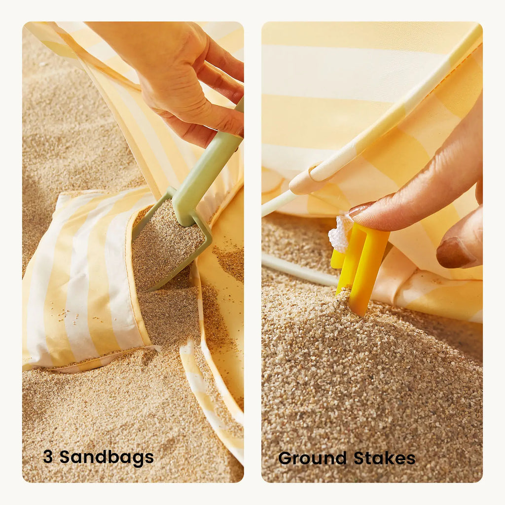 Tiny Land Beach Tent & Sand Toy Set for Kids