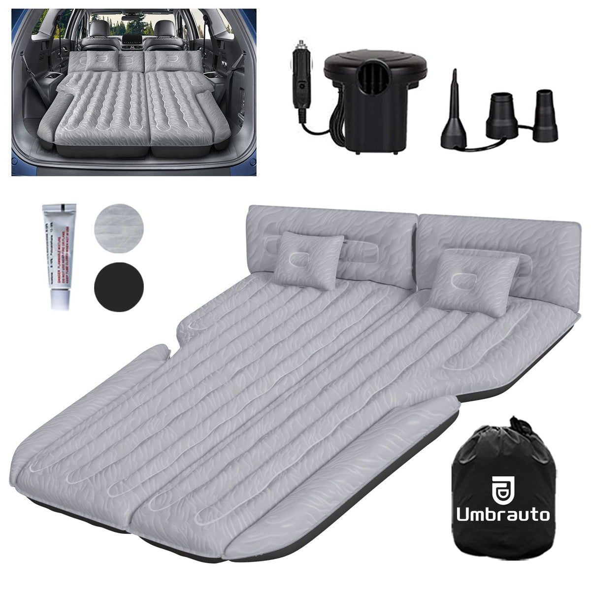 Umbrauto SUV Camping Air Mattress 1.0 — Gray