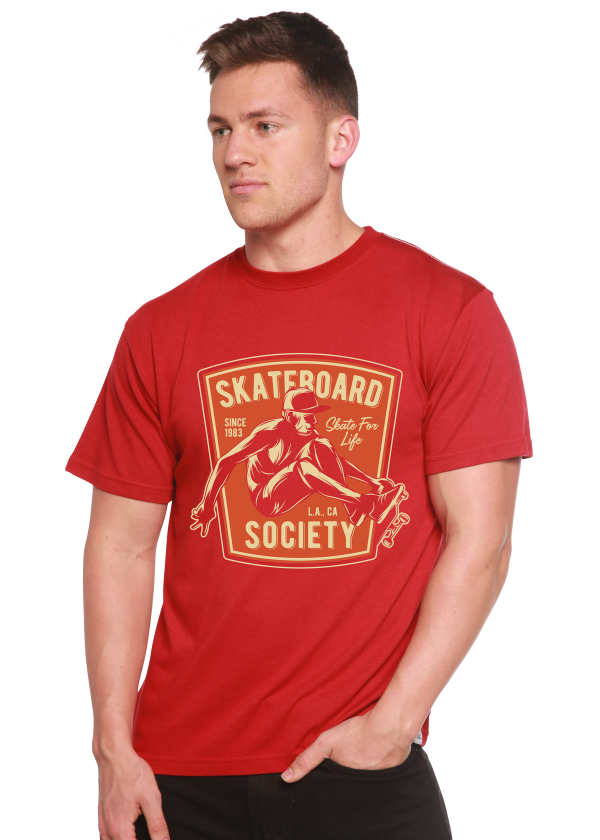 Men's Skateboard Society Bamboo-Blend T-Shirt