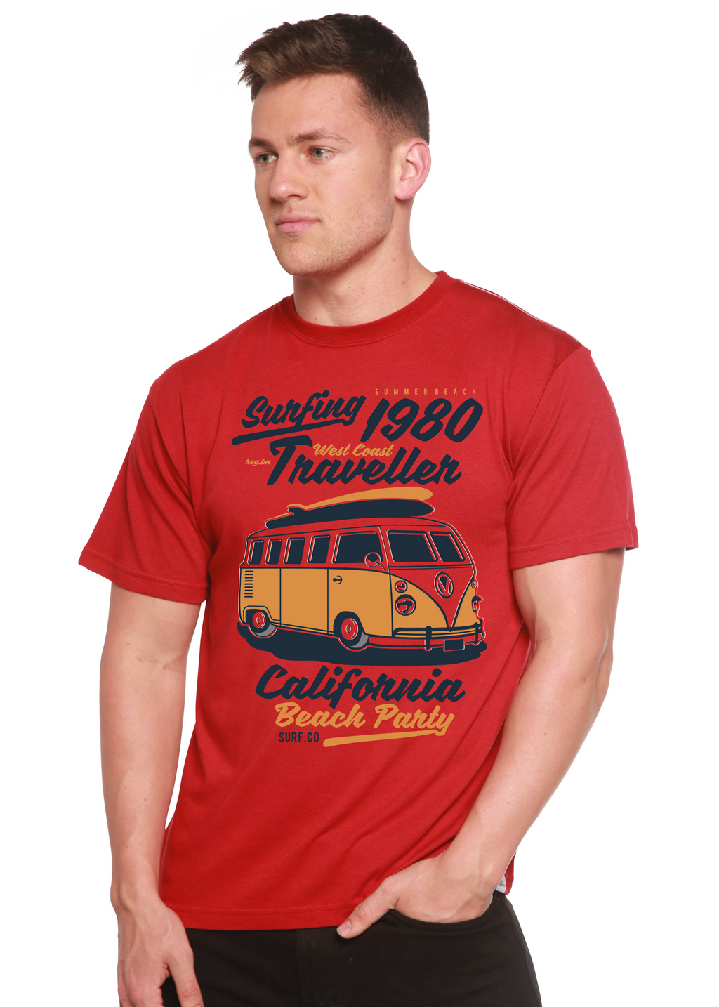 Men's Surfing 1980 Bamboo-Blend Graphic T-Shirt