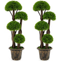 Artificial Cypress Spiral Topiary Trees, 3 ft – Set of 2