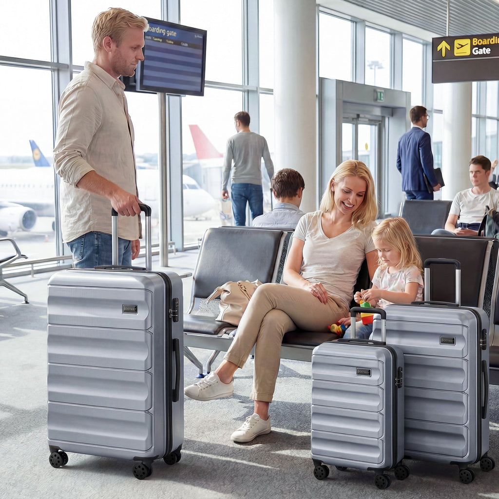 3-Piece Hardside Luggage Set — 20, 24 & 28 in