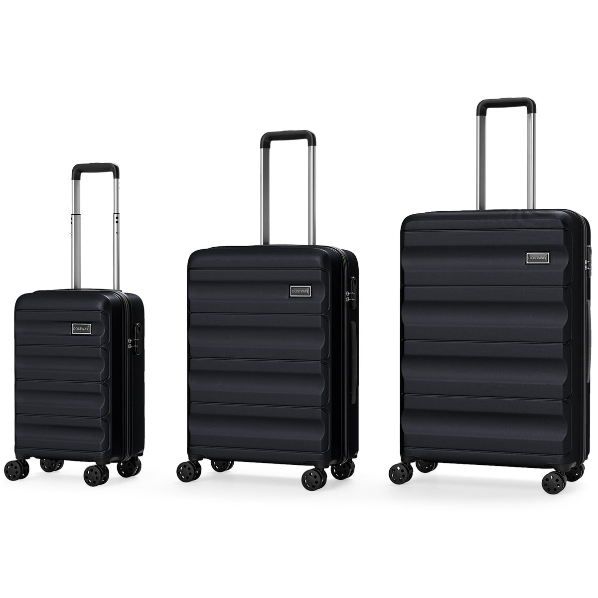 3-Piece Hardside Luggage Set — 20, 24 & 28 in