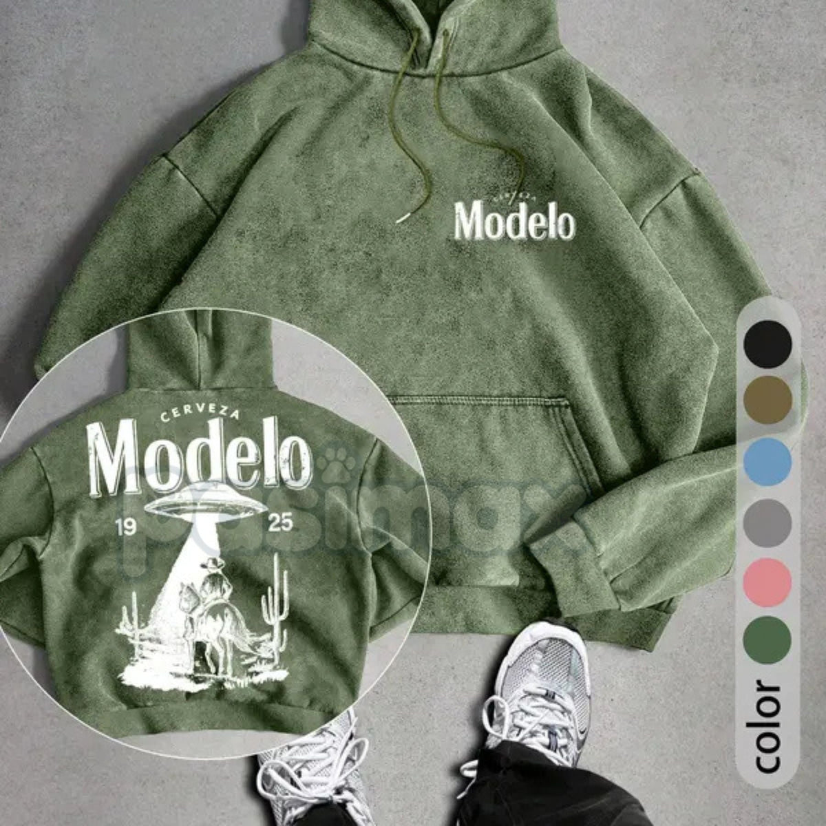 Men's UFO Cowboy Graphic Hoodie