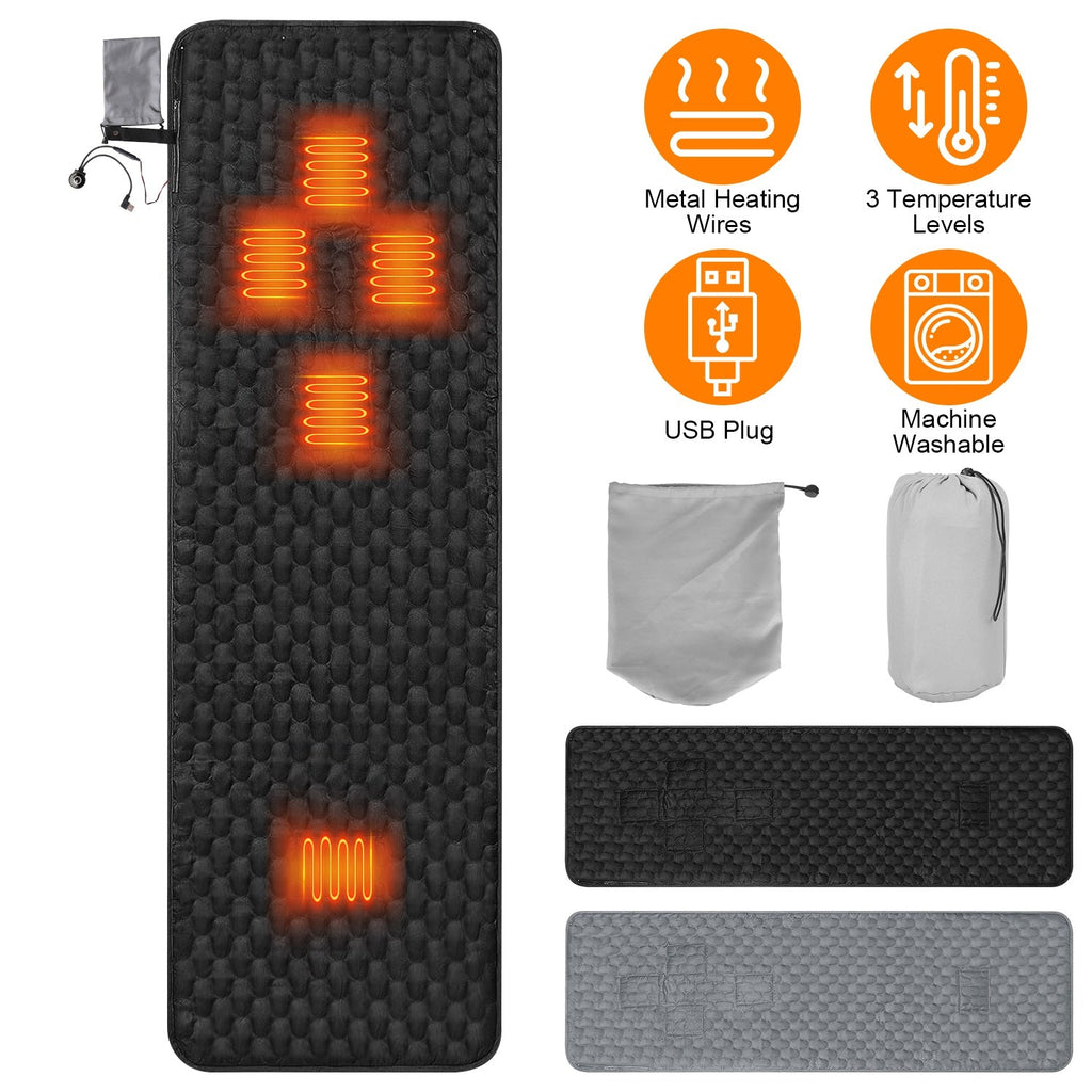 USB Heated Sleeping Bag Liner — 3 Heat Settings