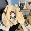 Girls' Off-White Pullover Hoodie
