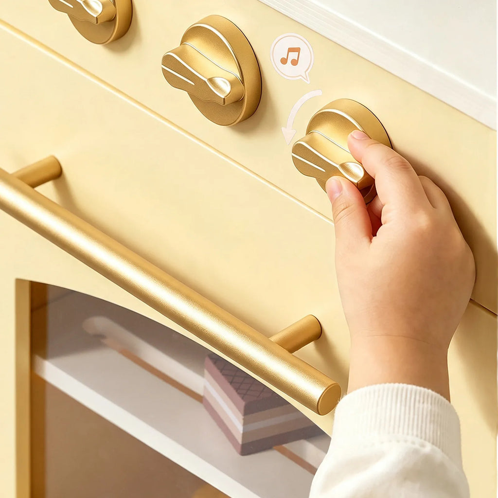 Tiny Land Wooden Play Kitchen with Storage