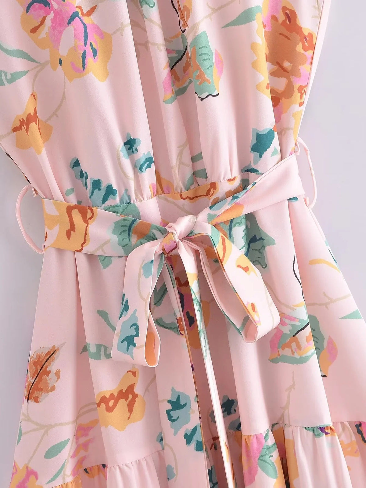 Floral-Print Halter-Neck Maxi Dress