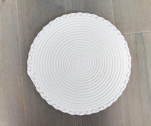 Woven Christmas Round Placemats – Set of 4