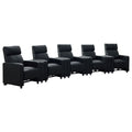 Toohey Upholstered Tufted Recliner Living Room Set Black