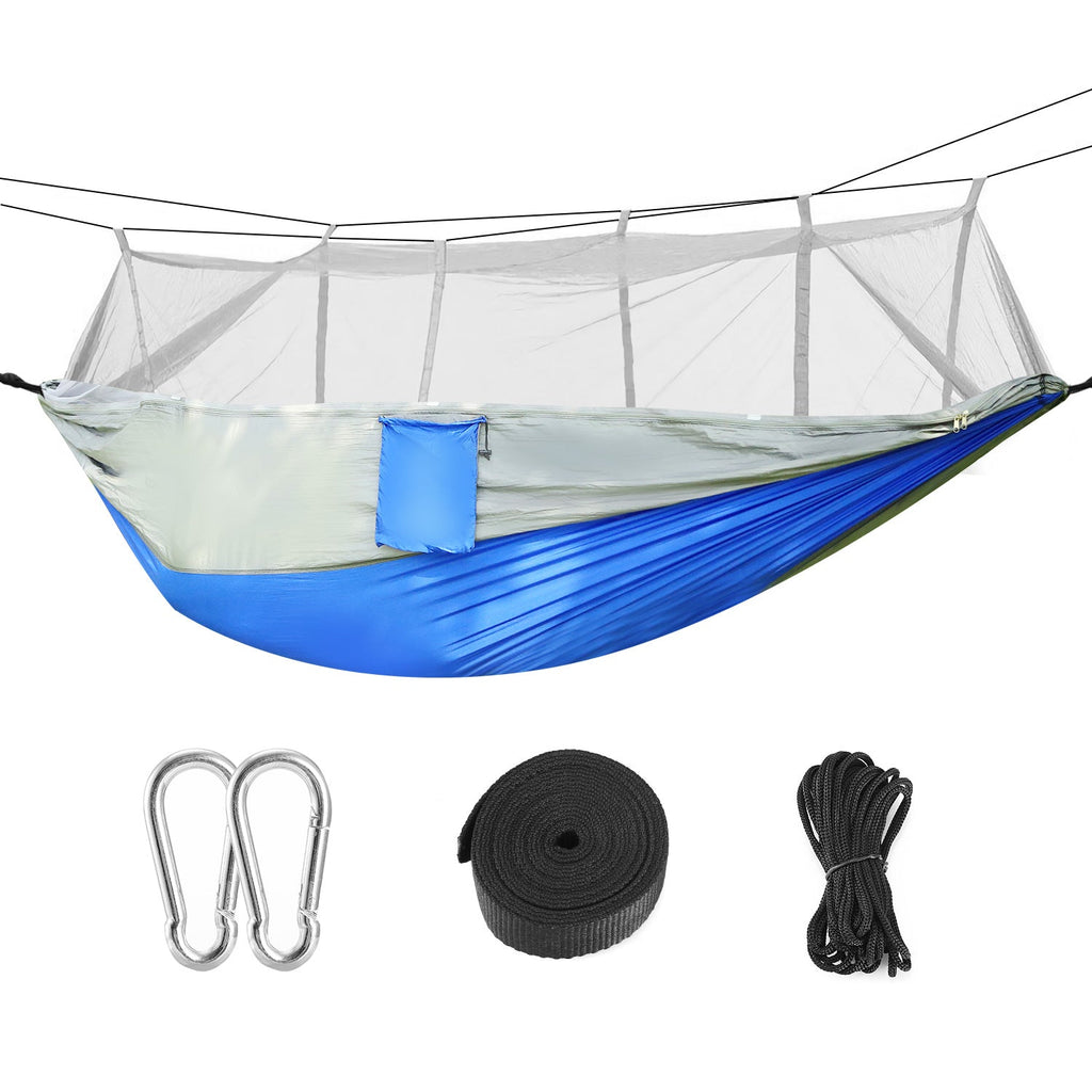 2-Person Camping Hammock with Mosquito Net — 600 lb Capacity