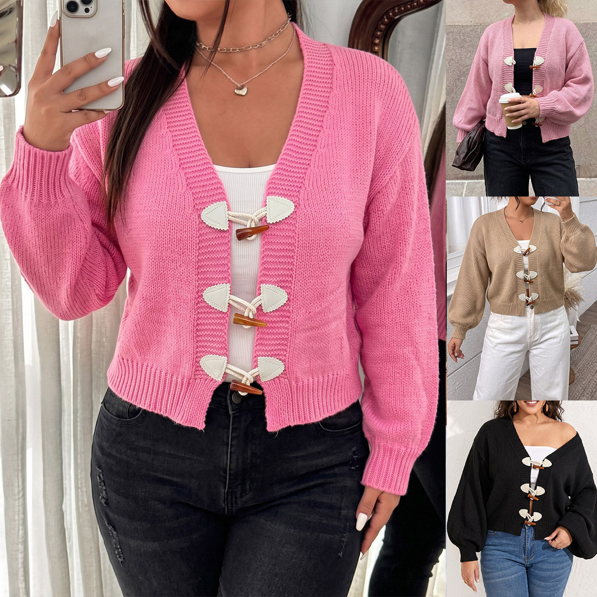 Women's Plus Size Knit Cardigan