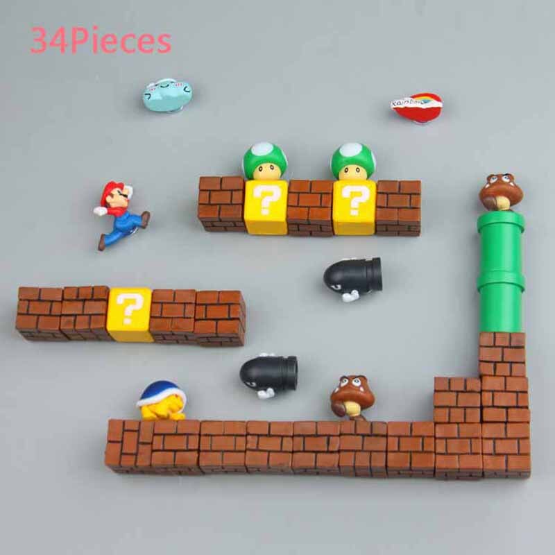 Super Mario Resin Fridge Magnets