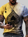 Men's Plus Size Ace of Spades T-Shirt – S–5XL