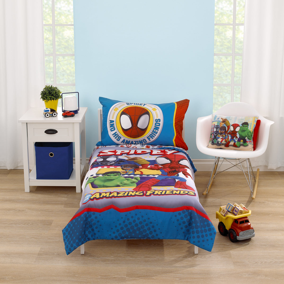 Marvel Spidey and His Amazing Friends Toddler Bedding — 4 Pieces