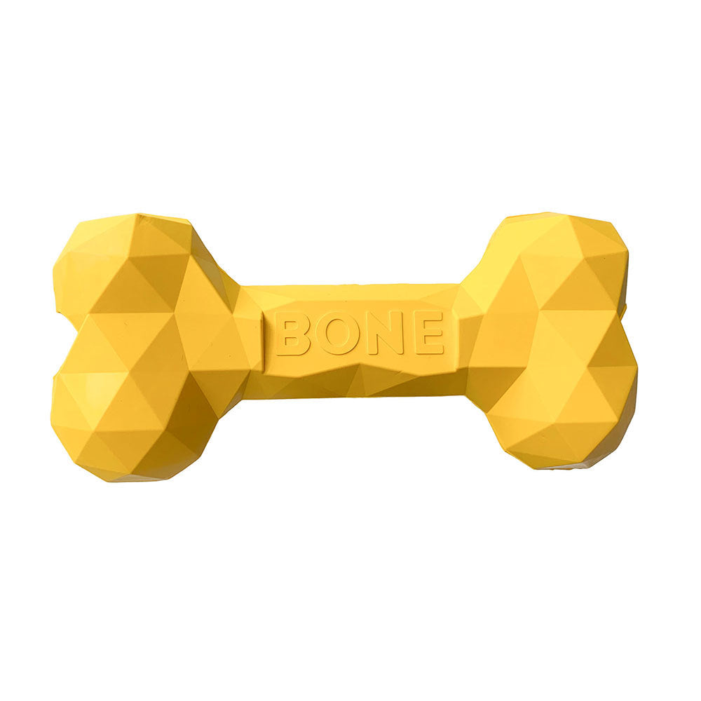 Bite-Resistant Rubber Bone Chew Toy for Dogs