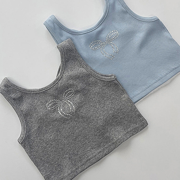 Kids’ Sleeveless Backless Top & Flared Pants Set