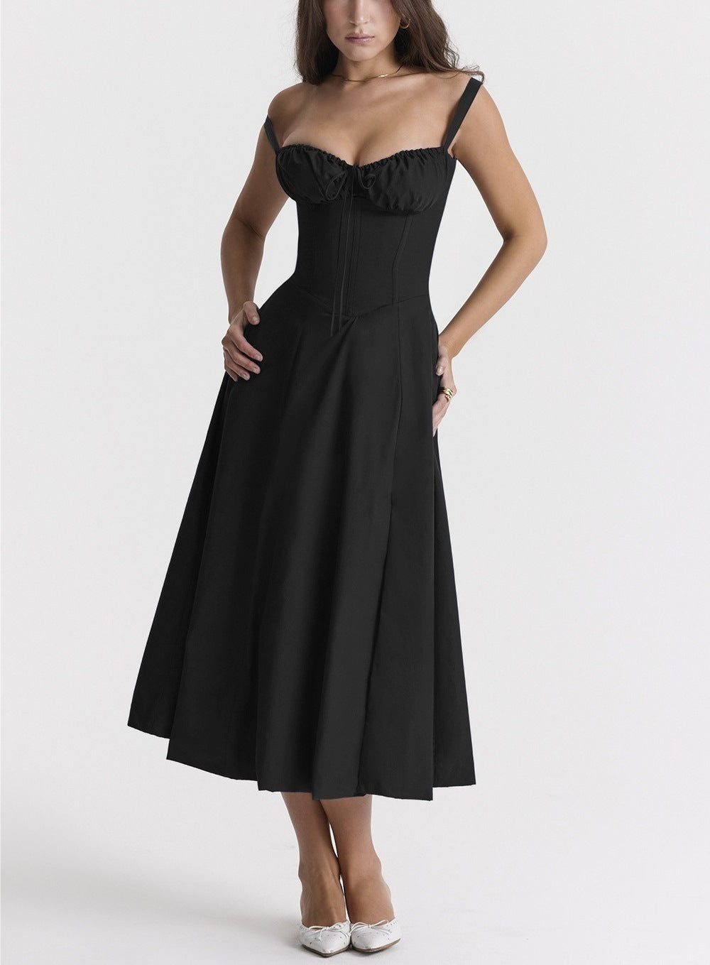 Floral Backless Sleeveless Midi Dress