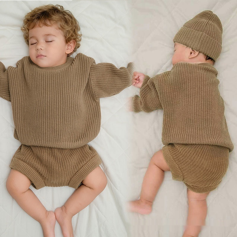 Baby Cotton Knit Shorts – Solid Colors