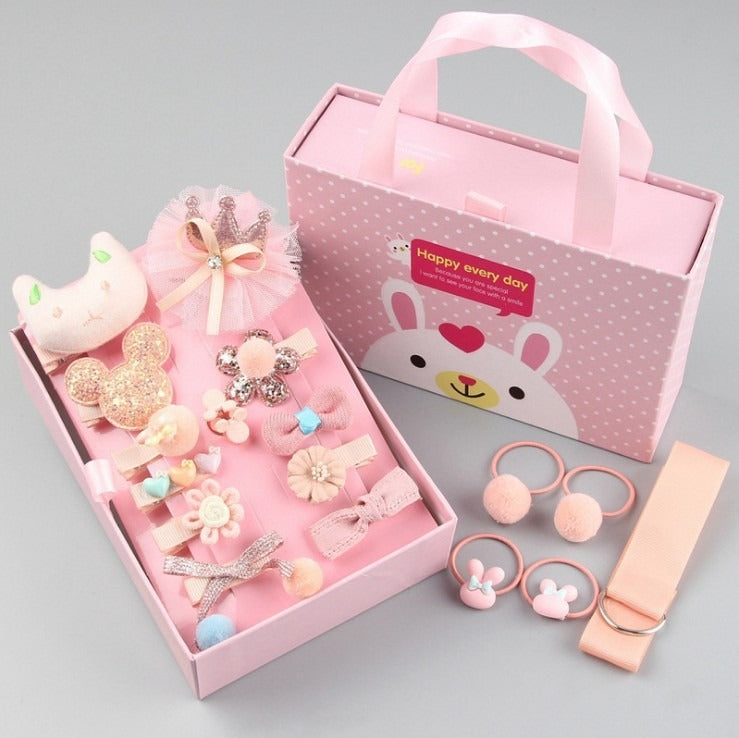 Girls’ Hair Accessory Set, 18 Pieces