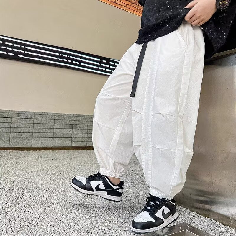 Boys’ White Casual Pants