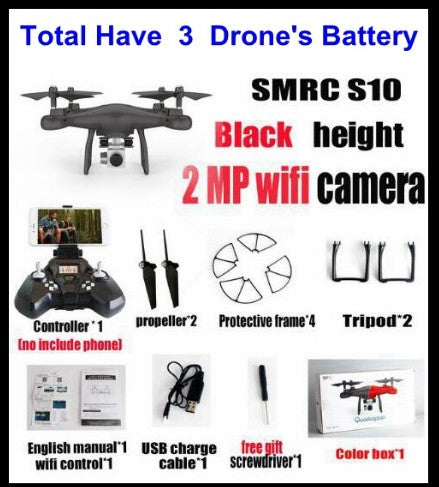 S10 SMRC FPV Quadcopter Drone with 2MP Wi-Fi Camera