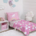 Everything Kids Rainbow Unicorn Toddler Bedding — 4 Pieces