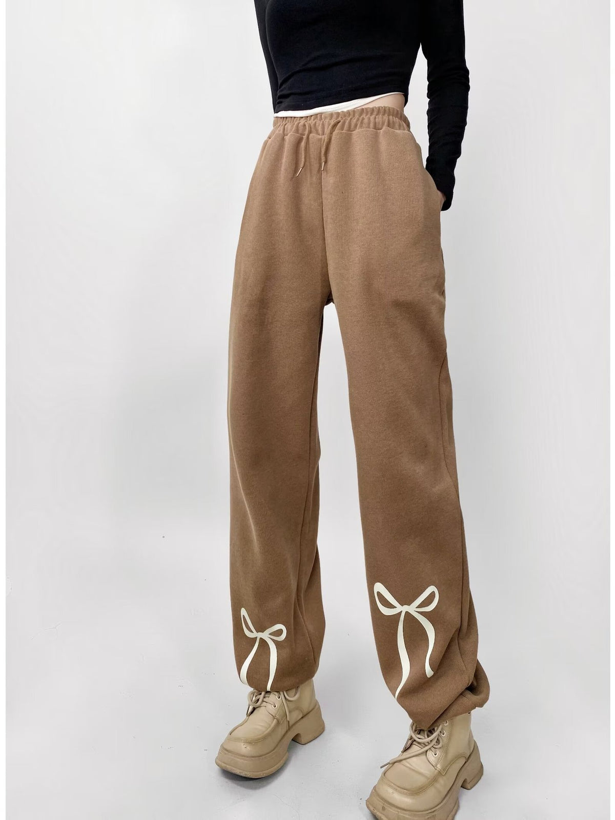 Bow-Print Leggings