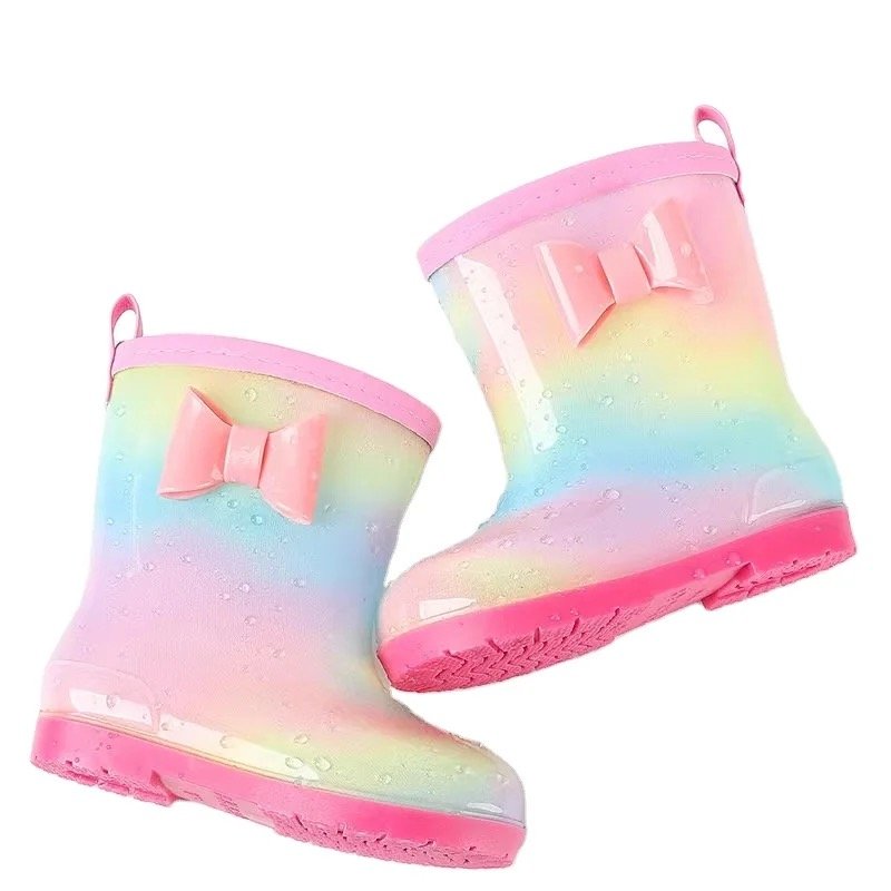 Kids’ Waterproof Barefoot Rain Boots with Wide Toe Box