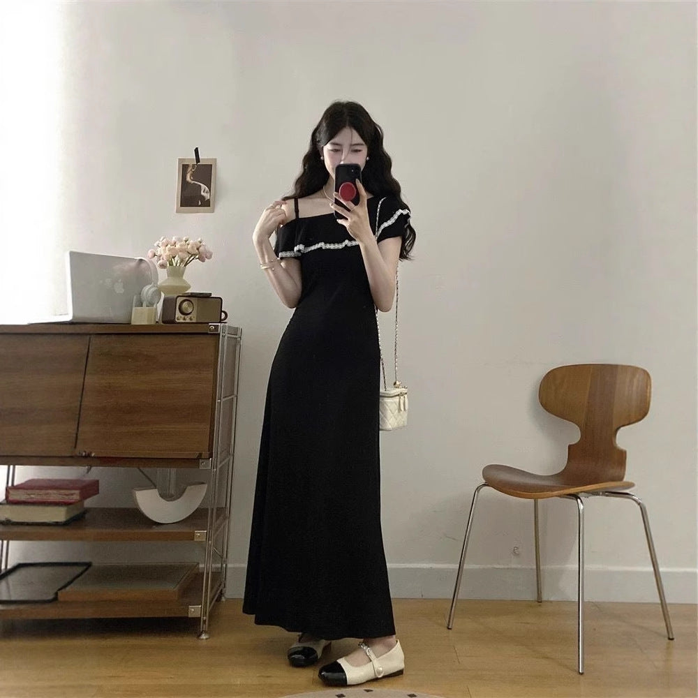 Women's Plus Size Ruffle Off-the-Shoulder Dress