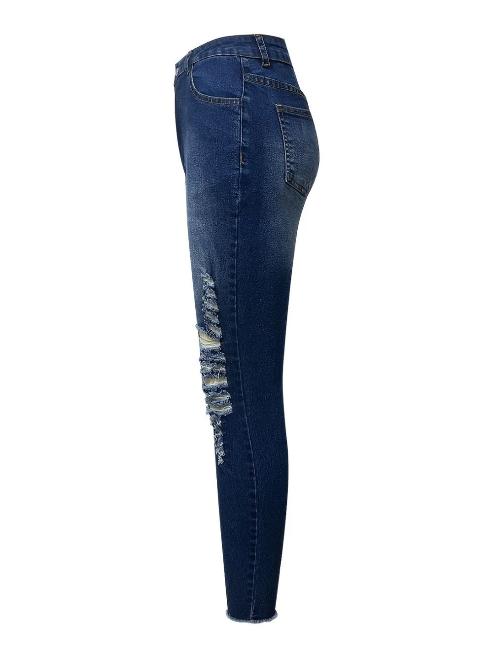 Distressed Stretch Skinny Jeans
