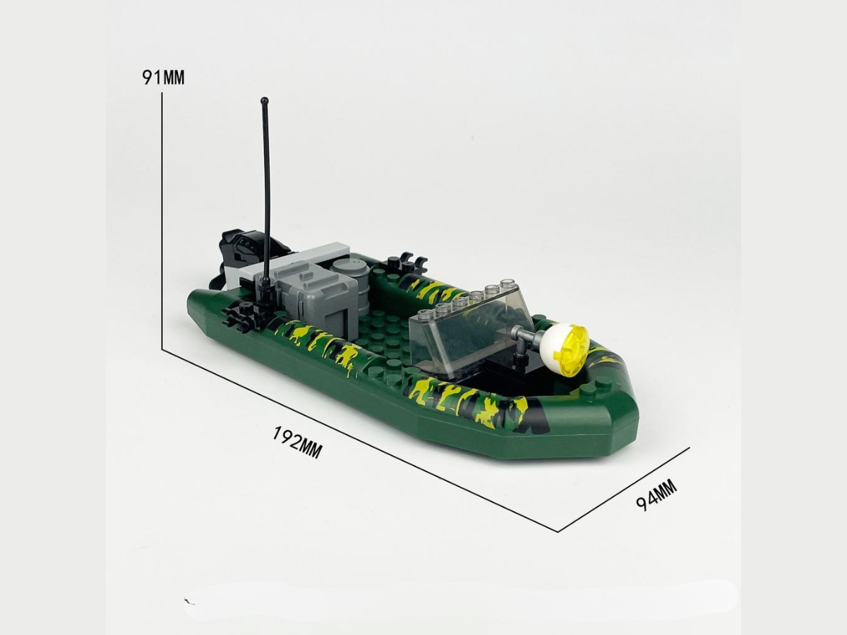 Mil-Blox SEAL Team with RHIB Landing Boat