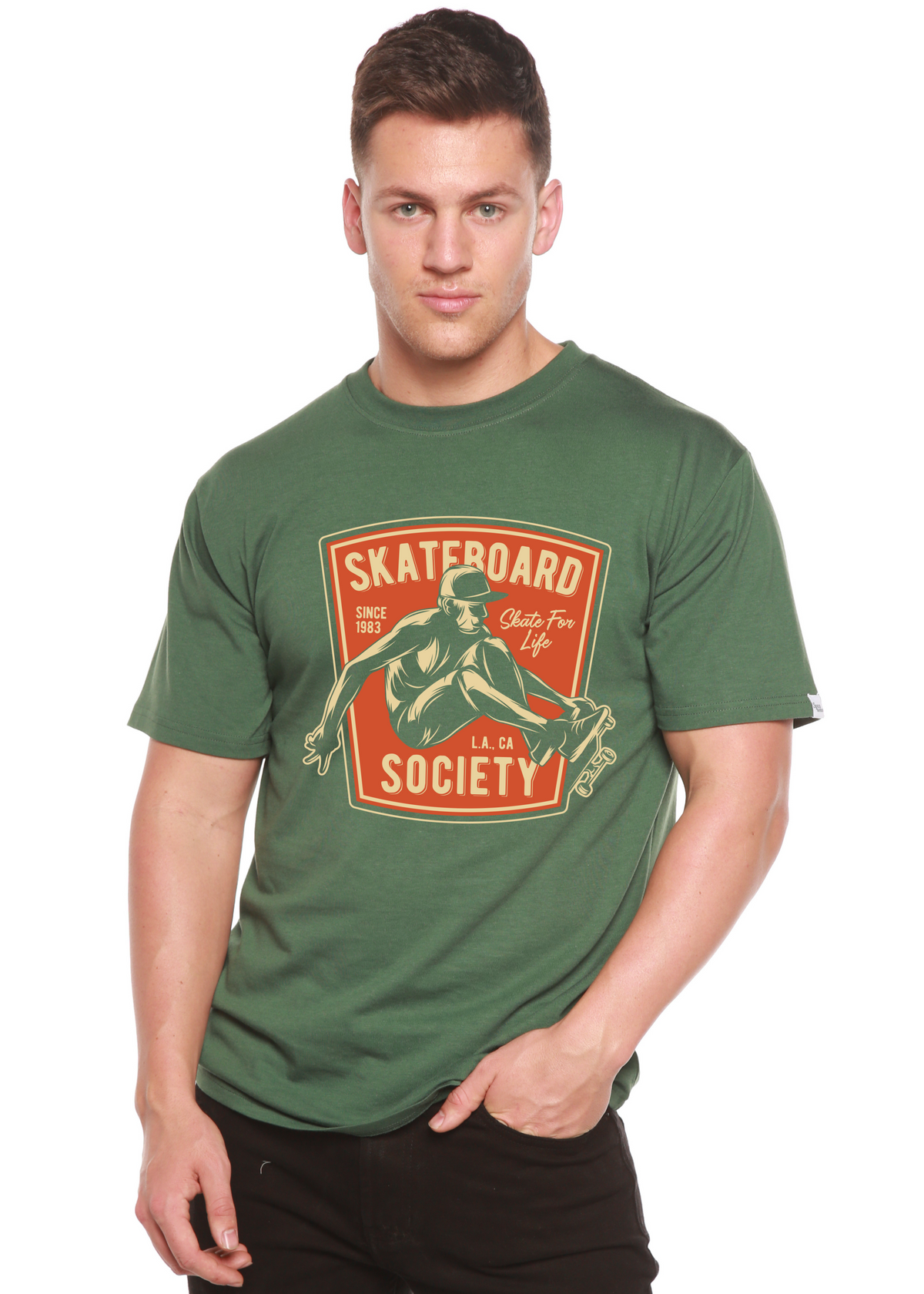 Men's Skateboard Society Bamboo-Blend T-Shirt