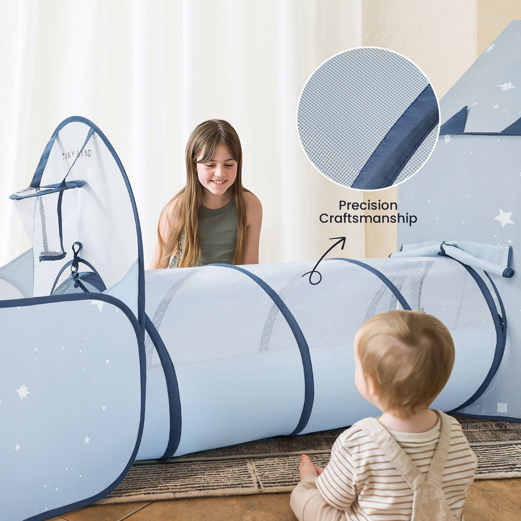 Tiny Land Compact Adventure 3-in-1 Play Tunnel Set — Balls Not Included