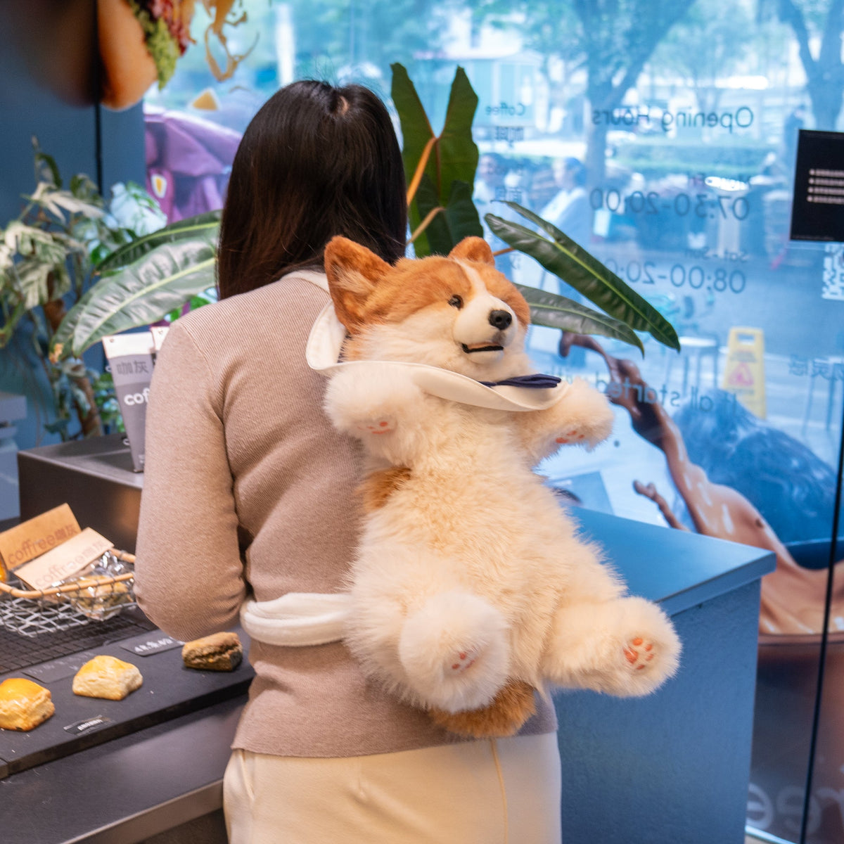 Corgi Plush Backpack