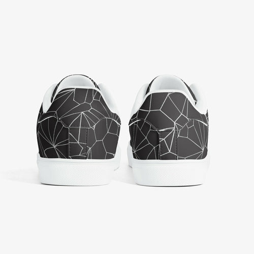 Jacki Easlick Architectural Print Leather Low-Top Sneakers