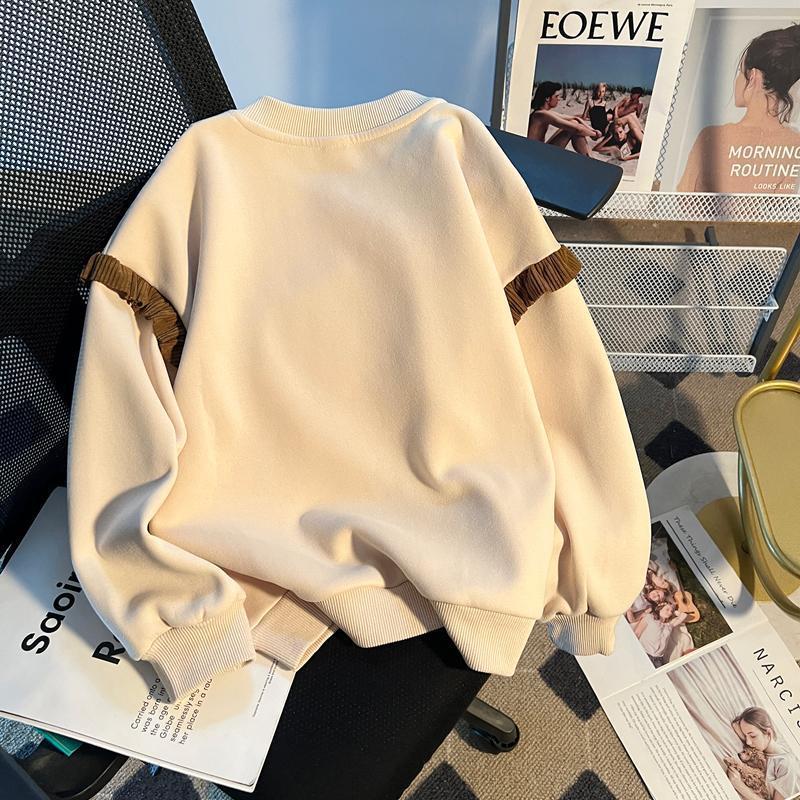 Girls' Off-White Pullover Hoodie