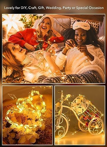 Micro LED Battery-Powered Fairy String Lights — 7 ft