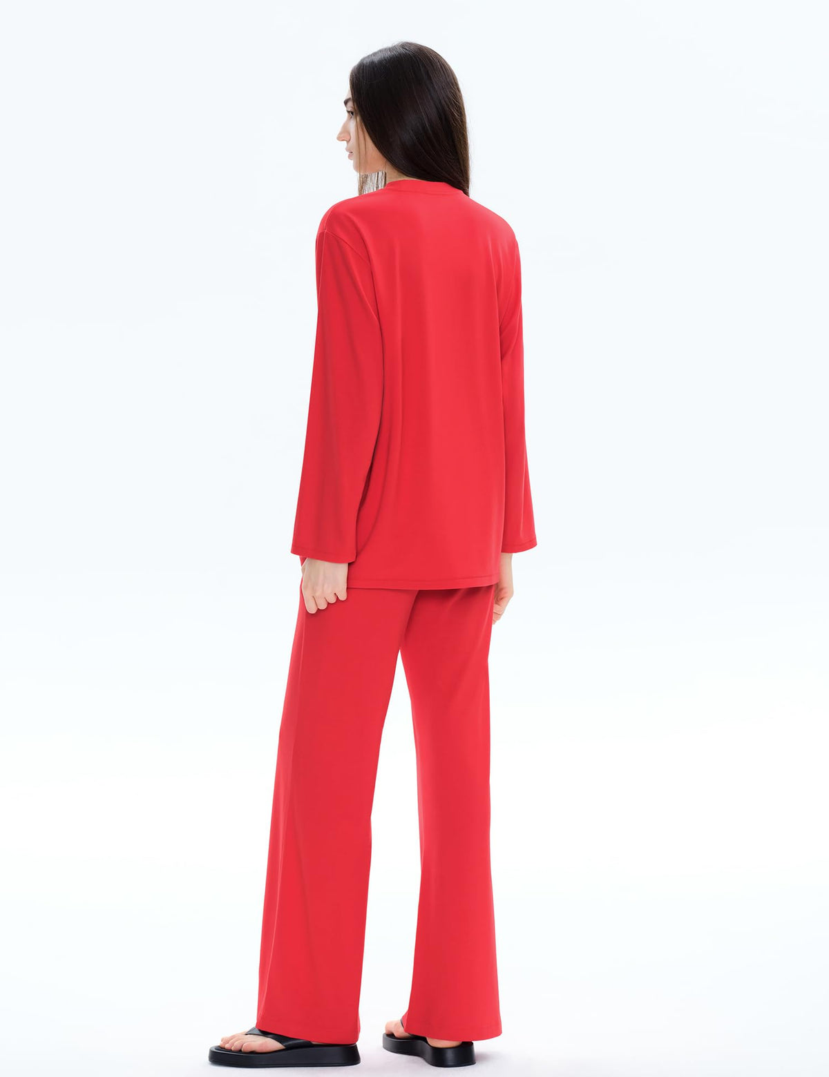 C202 Women’s Rayon-Blend Sweatsuit — Scarlet, XL