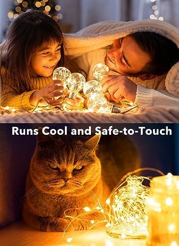 Micro LED Battery-Powered Fairy String Lights — 7 ft