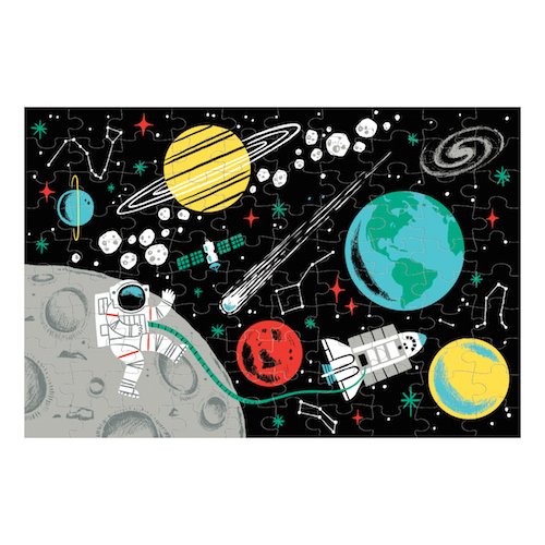 Glow-in-the-Dark Space Explorer Puzzle