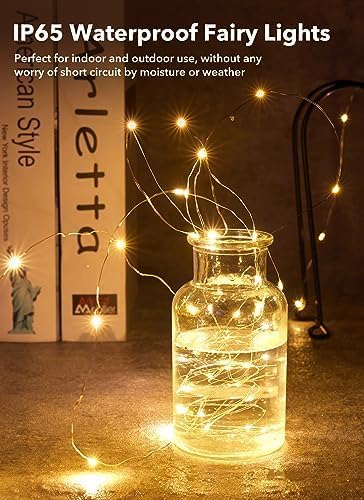 Micro LED Battery-Powered Fairy String Lights — 7 ft