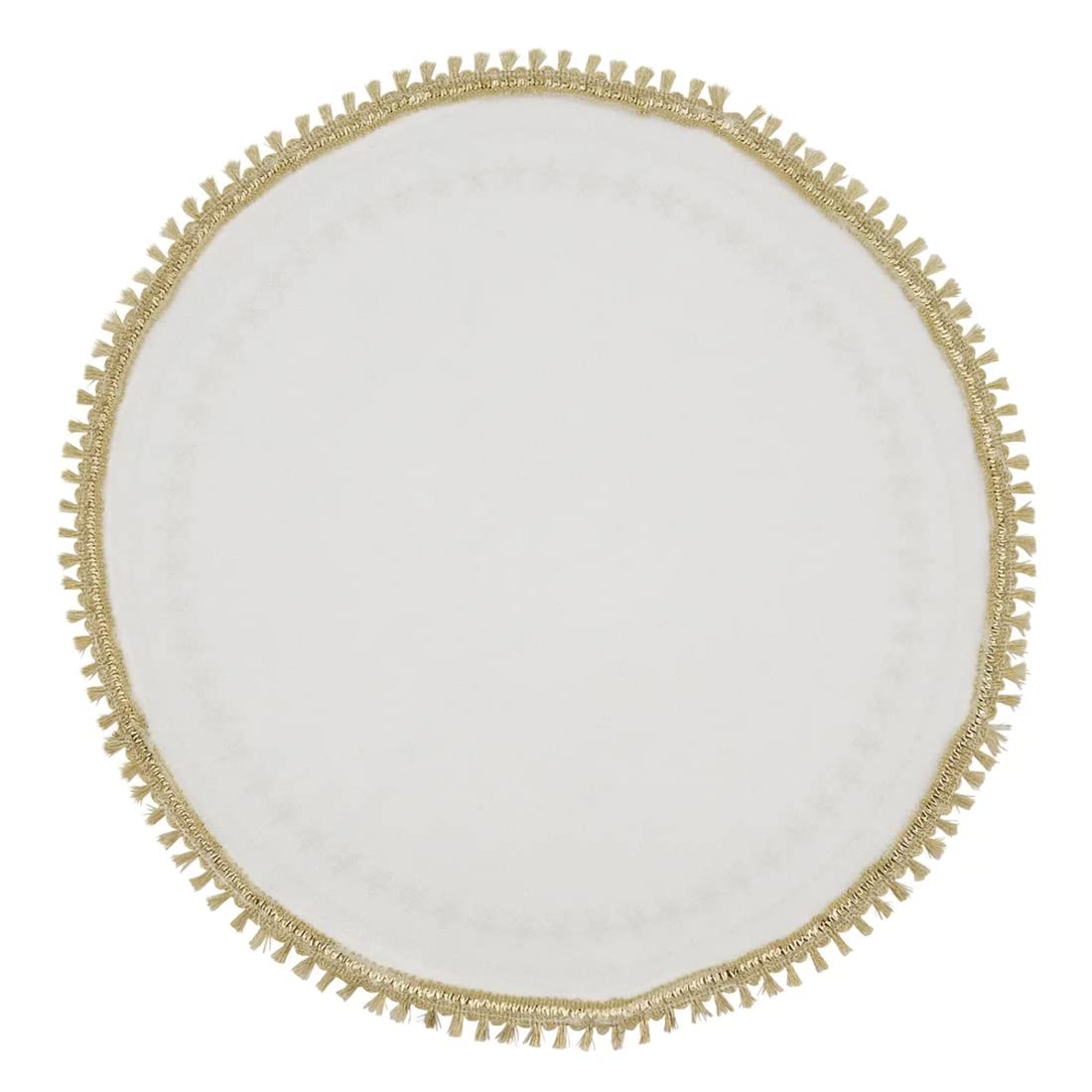 Embroidered Christmas Round Placemats – Set of 4
