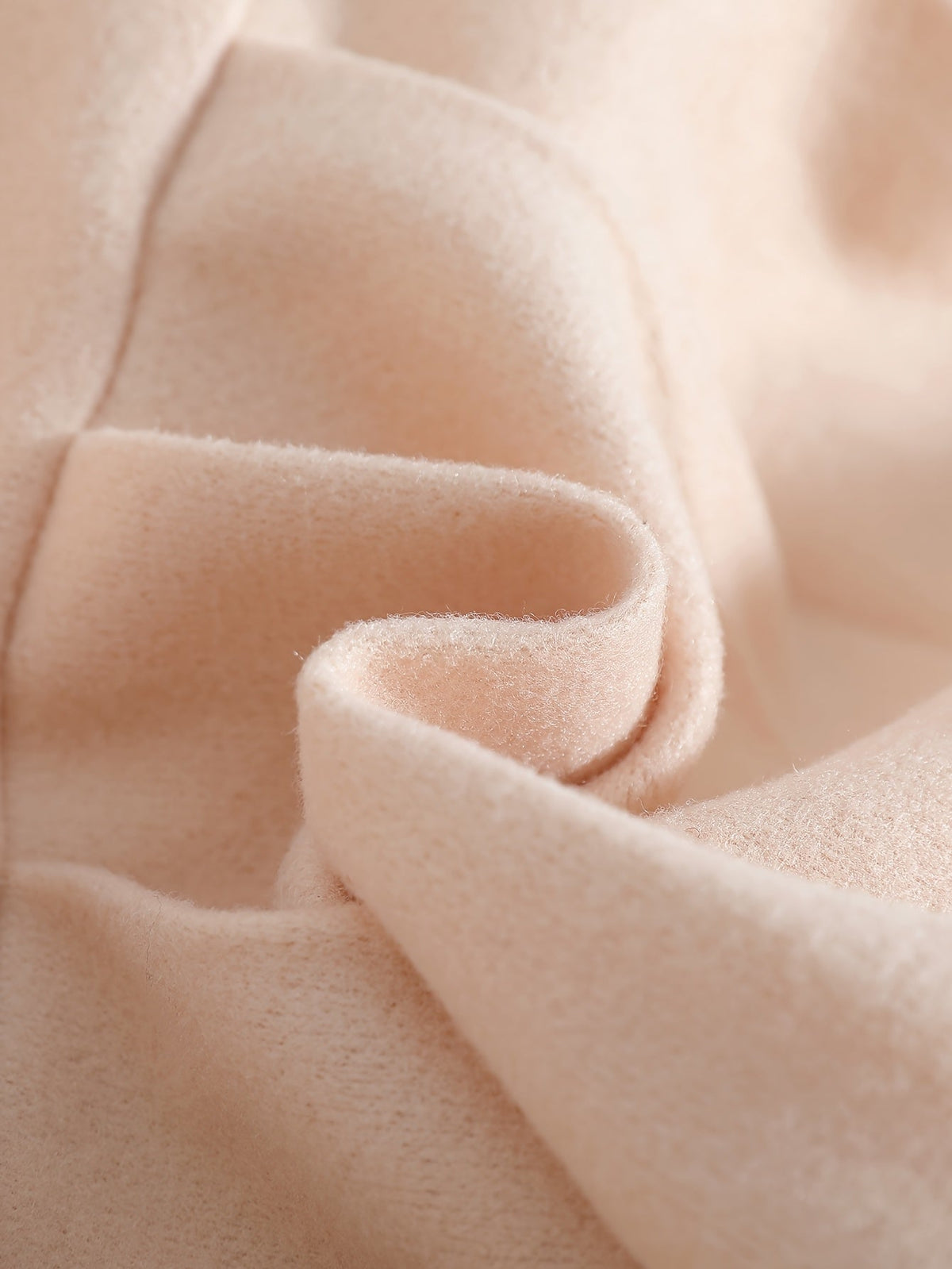 Baby Girls’ Fleece Turtleneck Jacket with Bow