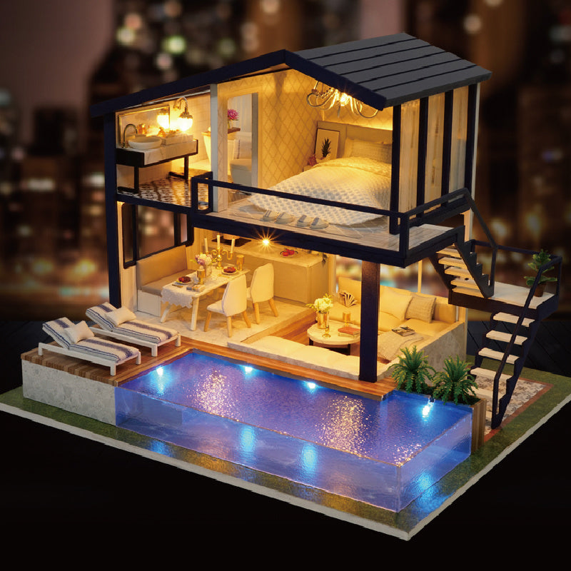 DIY Wooden Miniature Dollhouse Kit
