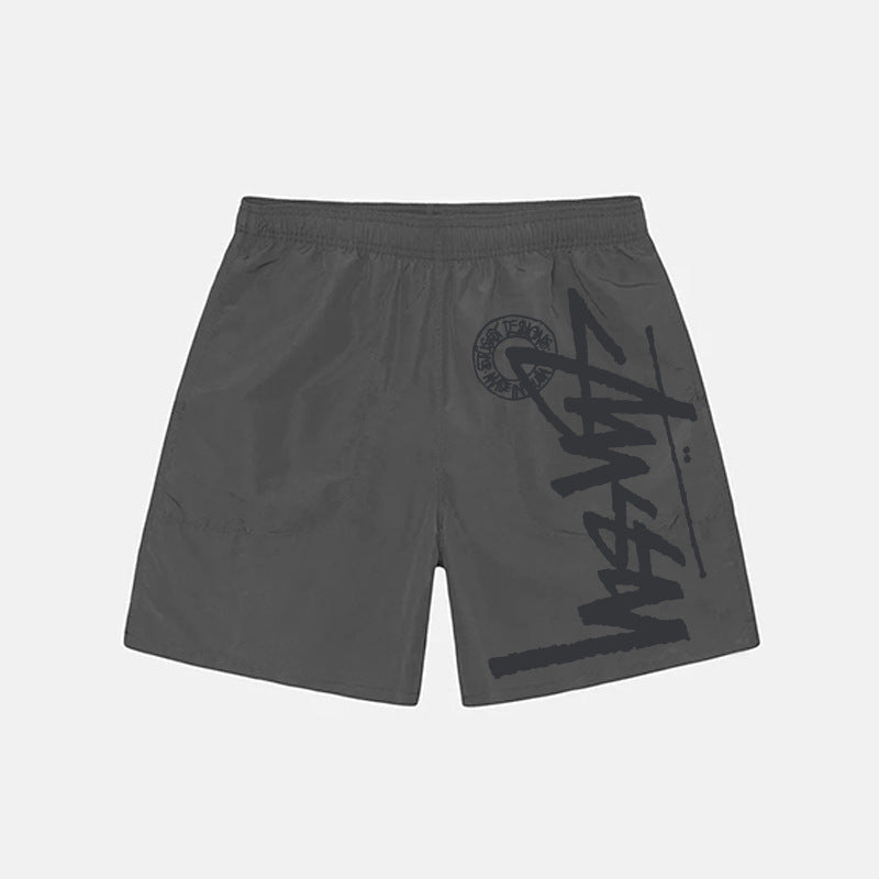 Men's Plus Size Quick-Dry Printed Beach Shorts