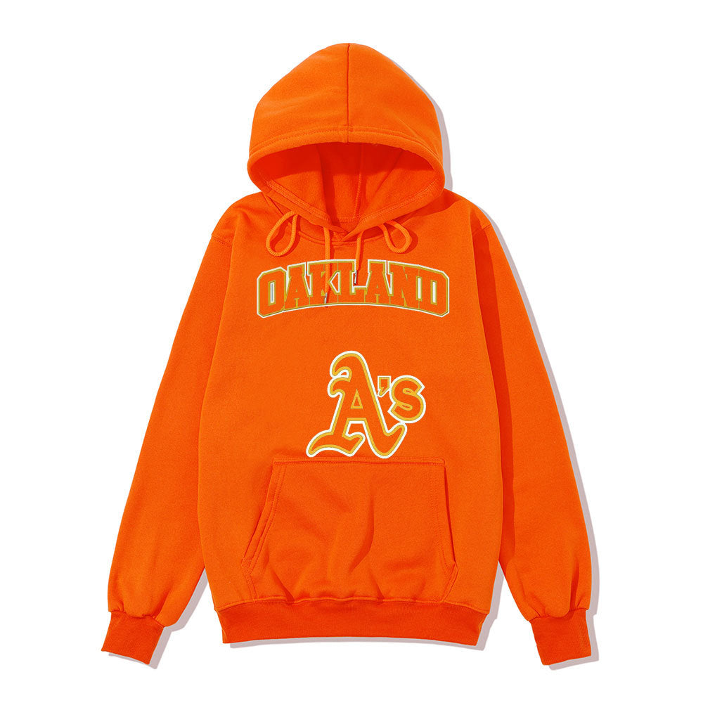 Unisex Plus Size Printed Pullover Hoodie