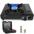 3300W Dual-Fuel Portable Camping Stove with Piezo Ignition