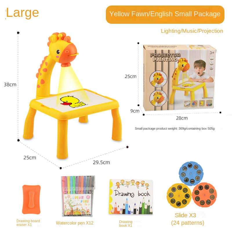 Deer-Shaped Drawing Projector with Sound & Lights