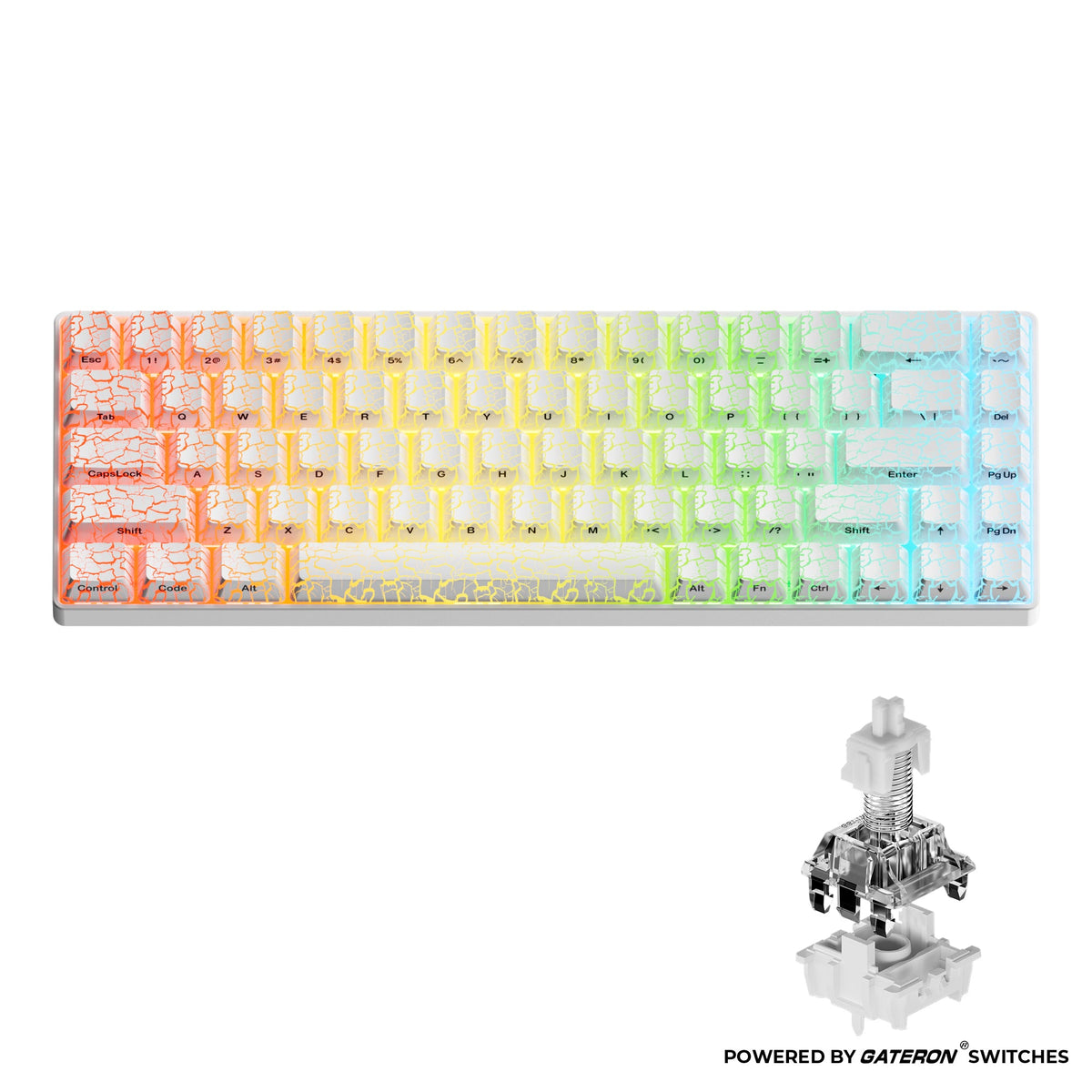 XVX HE68 68-Key Hall Effect Gaming Keyboard with RGB